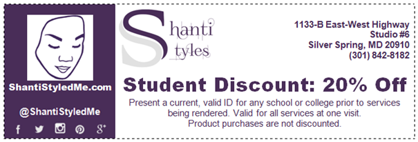 Student Discount: 20% Off